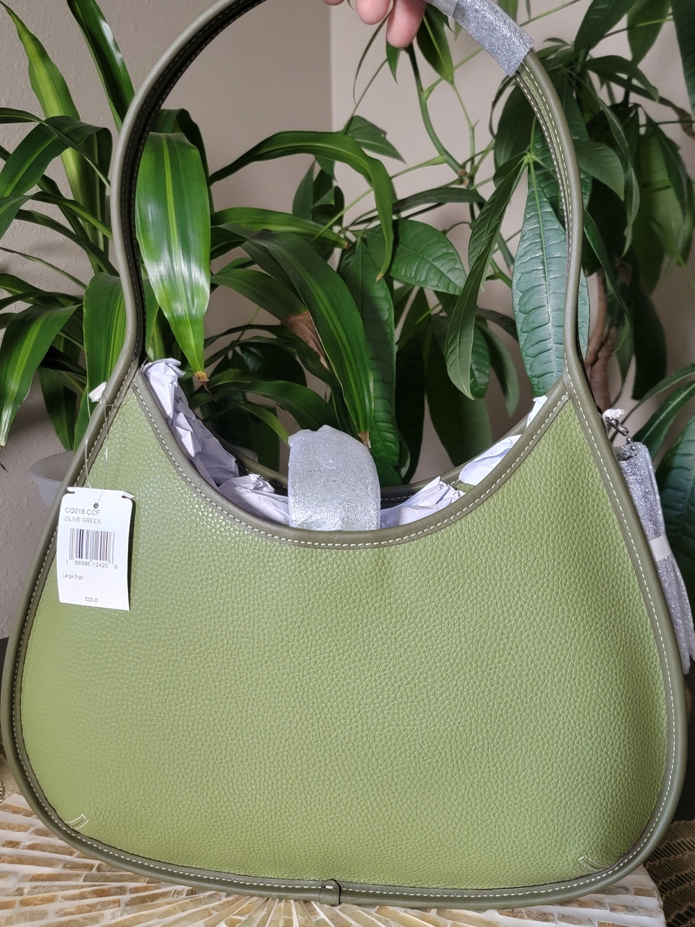 💚 NWT Coach Coachtopia Large Ergo Bag – Olive Green 💚